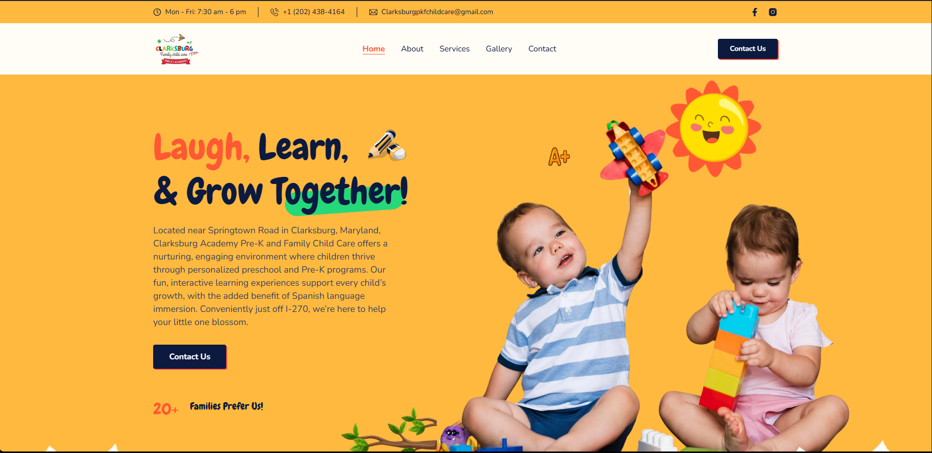 Clarksburg Academy | Pre-K & Childcare